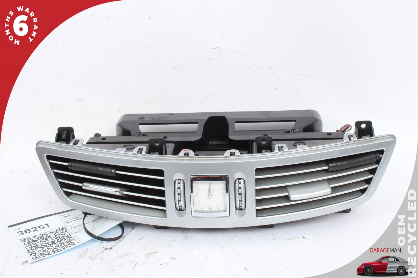 07-13 Mercedes-Benz S550 W221 Center Dash AC Heater Vent 2218300954 Genuine