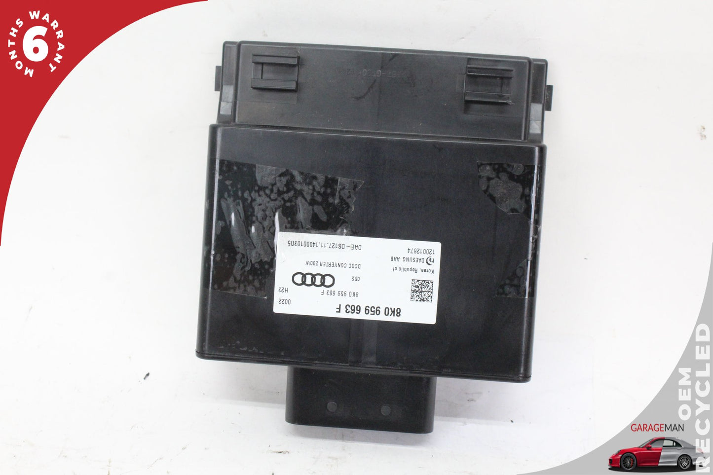 12-18 Audi A6 C7 Sedan Voltage Stabiliser Control Module 8K0959663F Genuine
