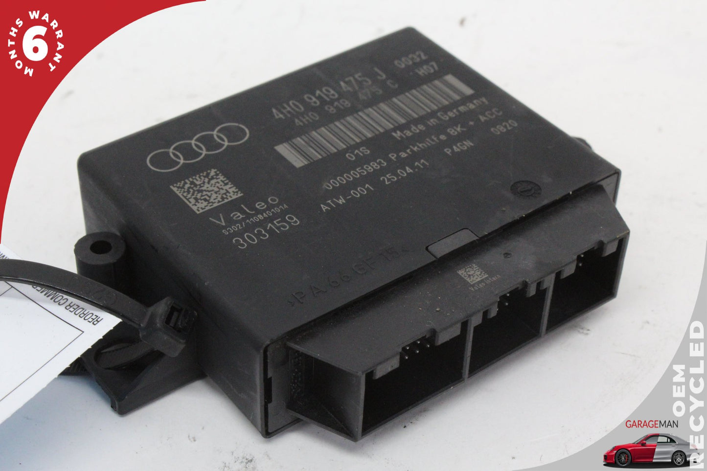 2012-2018 Audi A7 A6 Park Parking Assist Control Module Unit 4H0919475J OEM