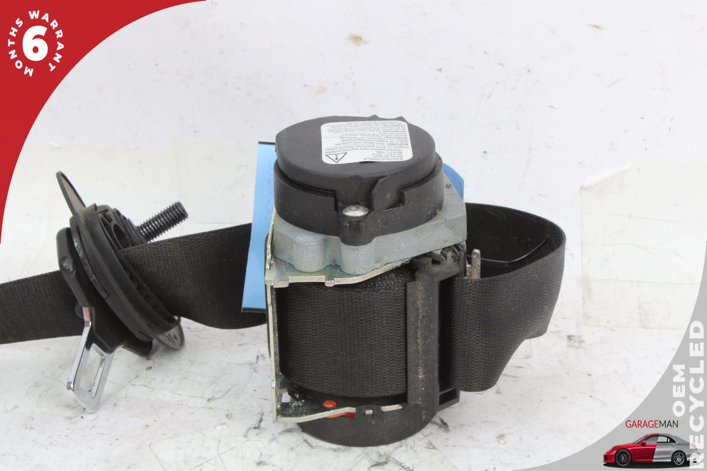 2011-2016 BMW 528i F10 Front Left Driver Side Seat Belt Black 618120900 OEM