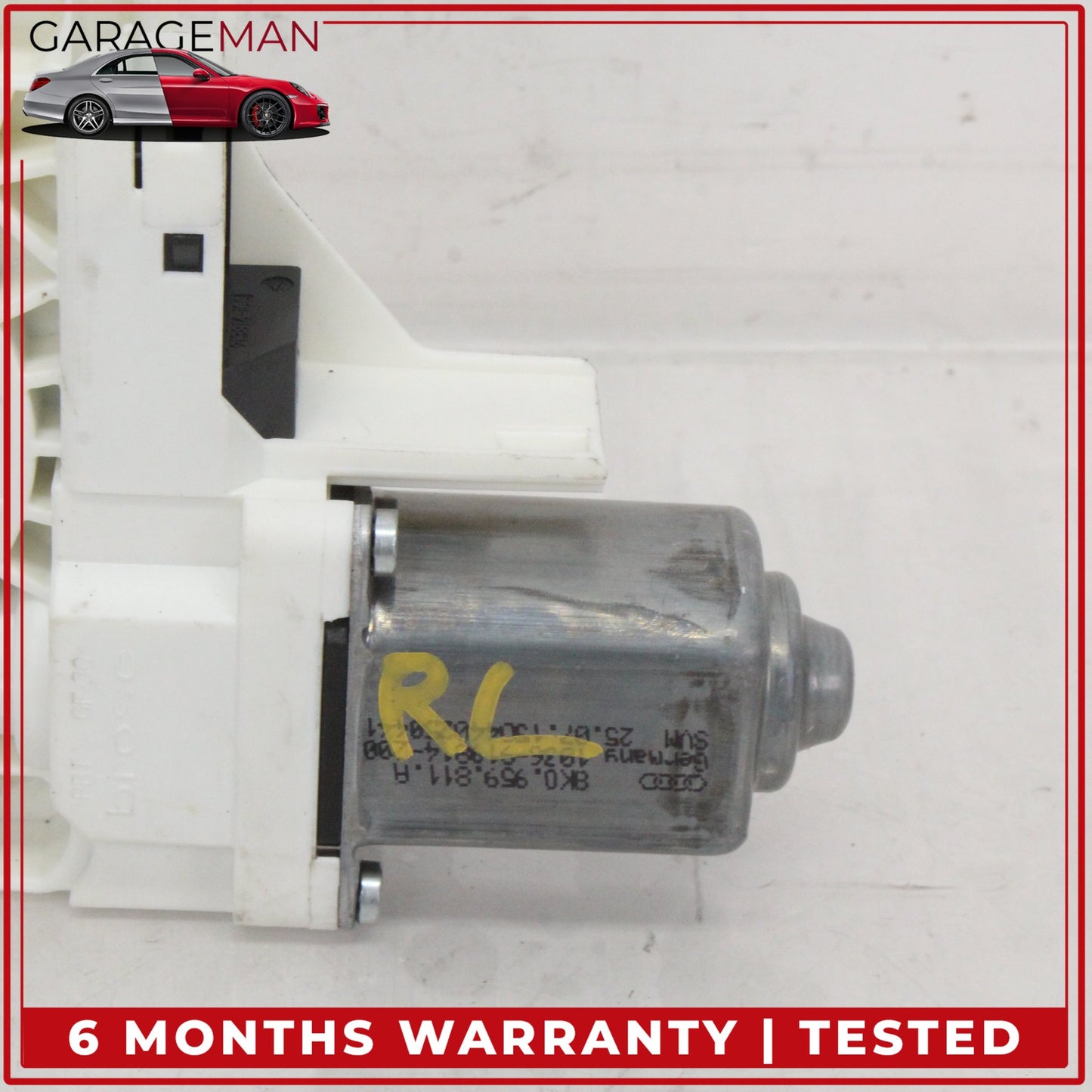 2009-2016 Audi A4 S4 Rear Left Driver Side Window Regulator Motor 8K0959811A OEM