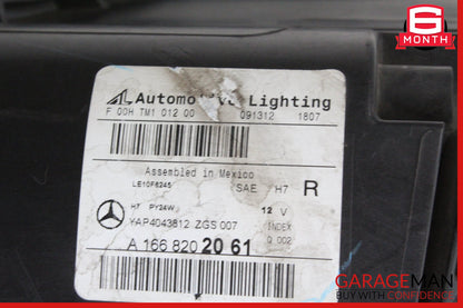 2013-2016 Mercedes-Benz GL450 X166 Front Right Head Light Halogen 1668202061