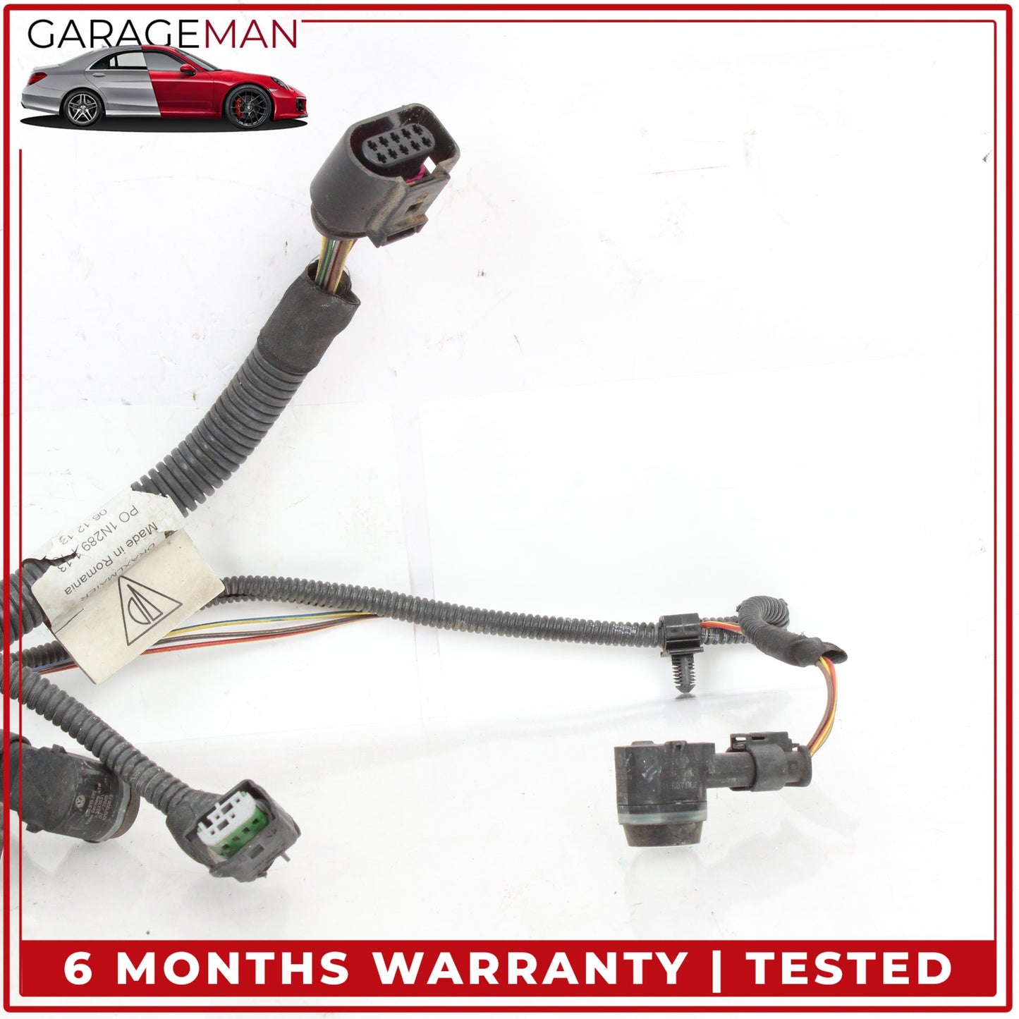 2010-2013 Porsche Panamera 970 Front Bumper Parking Sensors w/ Wire Harness OEM
