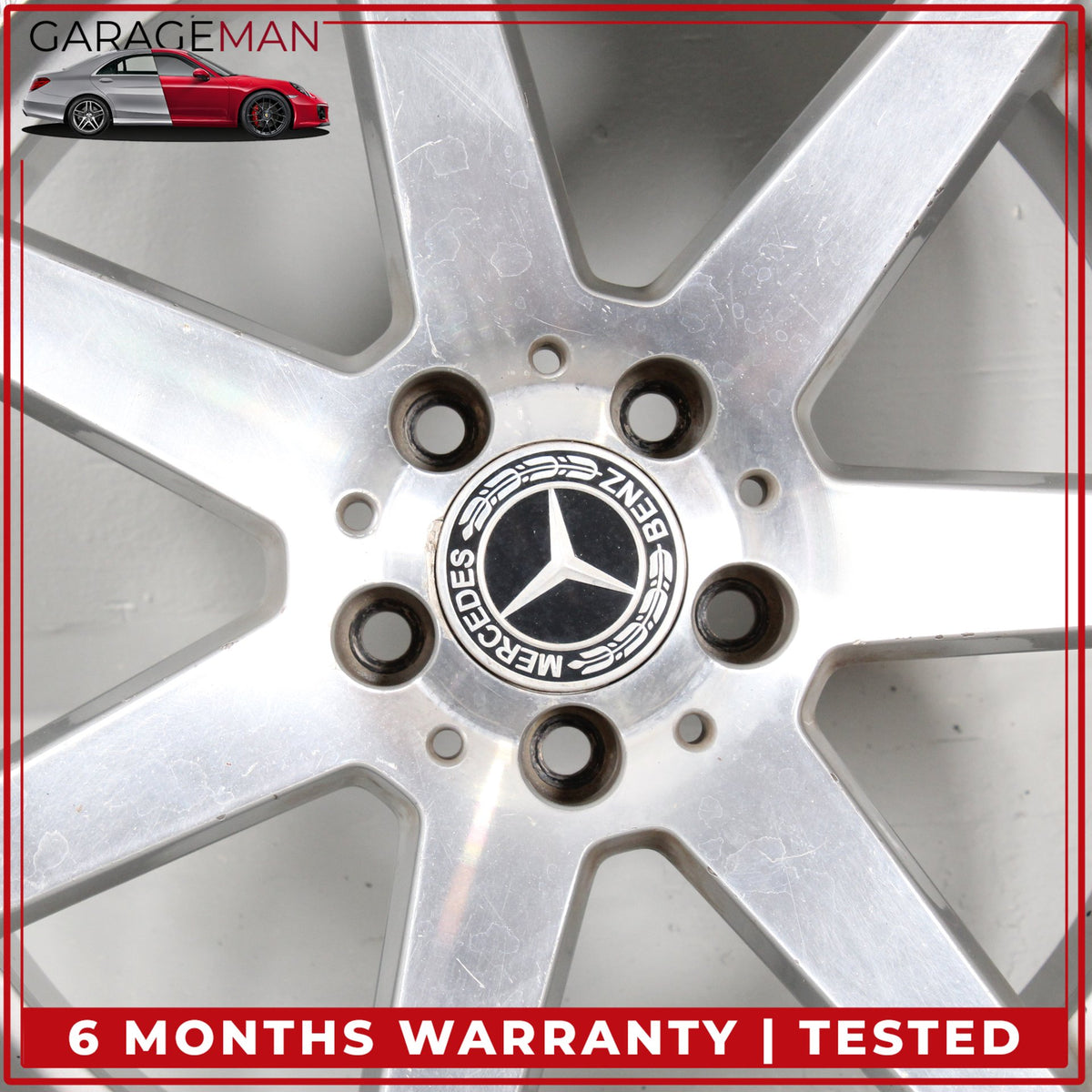 2012-2015 Mercedes W204 C250 Rear 7 Spoke Wheel Rim 8.5JX18H2ET54 2044019902 OEM