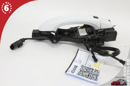 2007-2015 Audi Q7 Rear Left Exterior Door Handle White Keyless 4L0837205BG OEM