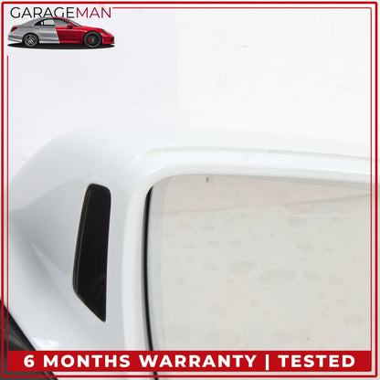 2010-2015 Audi Q7 Right Door Heated Rear View Mirror w/ Blind Spot White OEM