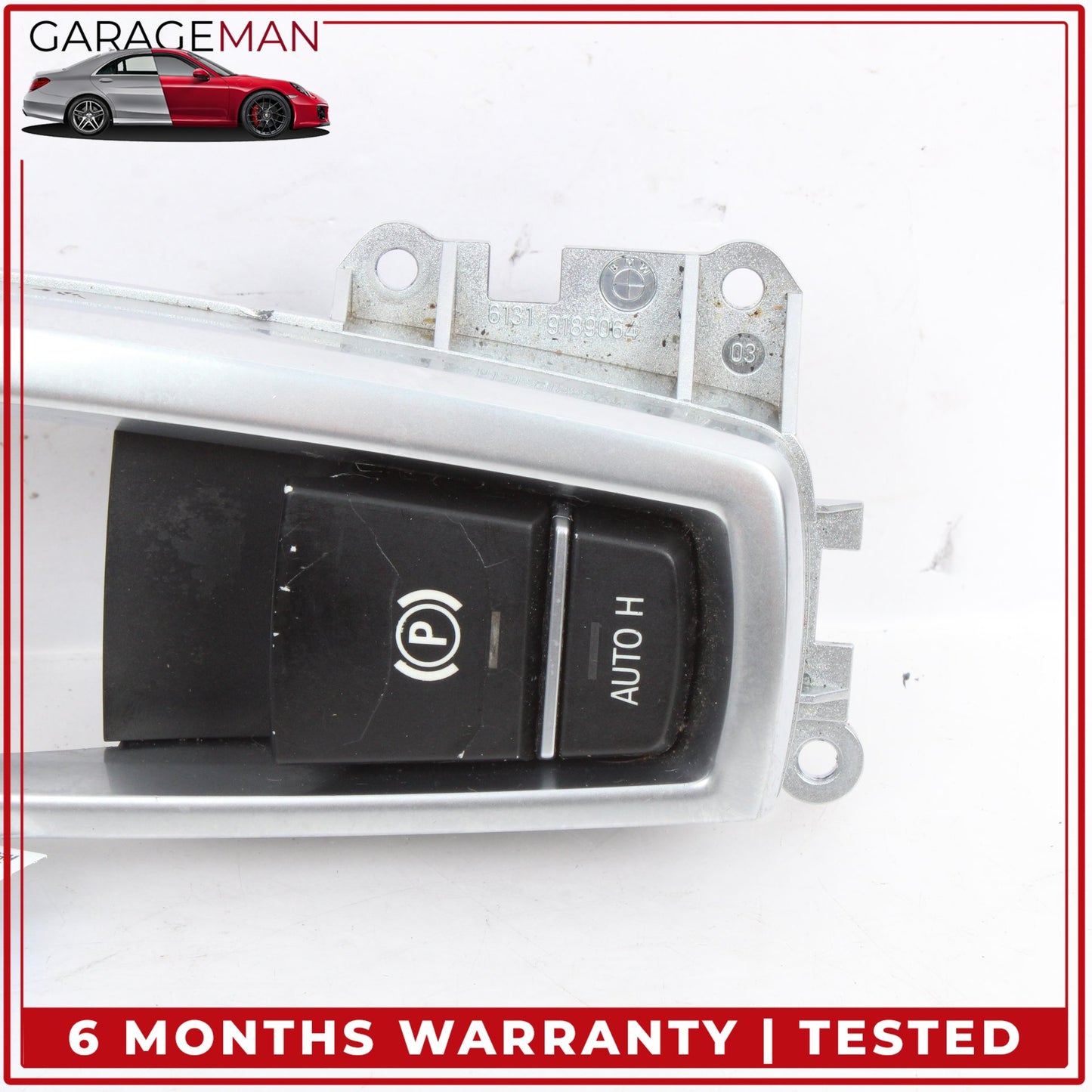 2012-2019 BMW 650i 640i F06 Electric Parking Brake Hill Hold Switch w/ Trim OEM