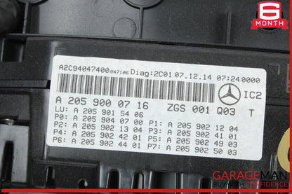 2015-2018 Mercedes-Benz C300 W205 Speedometer 2059000716