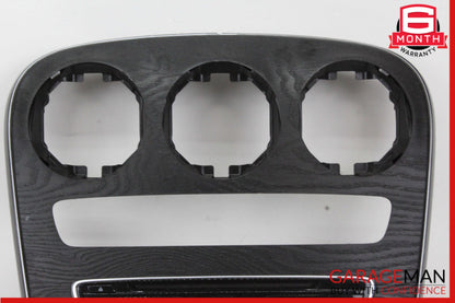 15-18 Mercedes W205 C300 Center Console Trim Bezel w/ Control Switch & Clock OEM