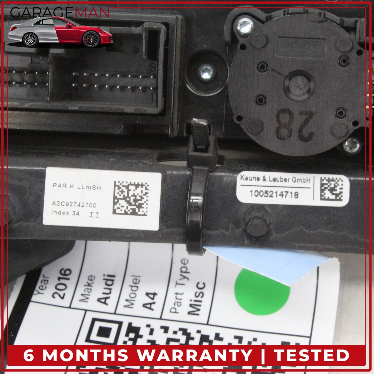 2013-2017 Audi A4 Front AC A/C Temperature Climate Control Panel 8K1820043AQ OEM