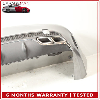 2015-2018 Mercedes-Benz C300 W205 Sport Rear Bumper Cover Assembly Silver OEM