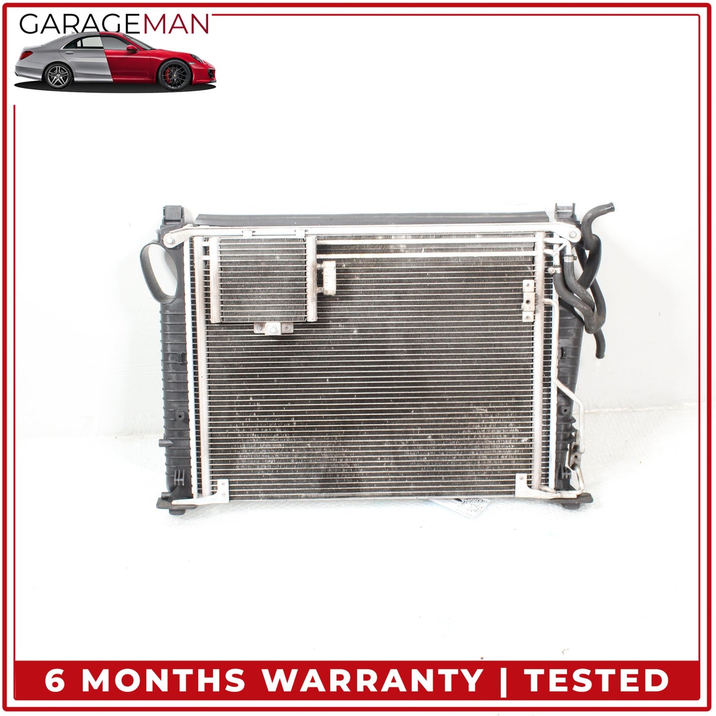 2003-2006 Mercedes R230 SL500 Engine Cooling Radiator AC Condenser Assembly OEM