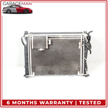 2003-2006 Mercedes R230 SL500 Engine Cooling Radiator AC Condenser Assembly OEM