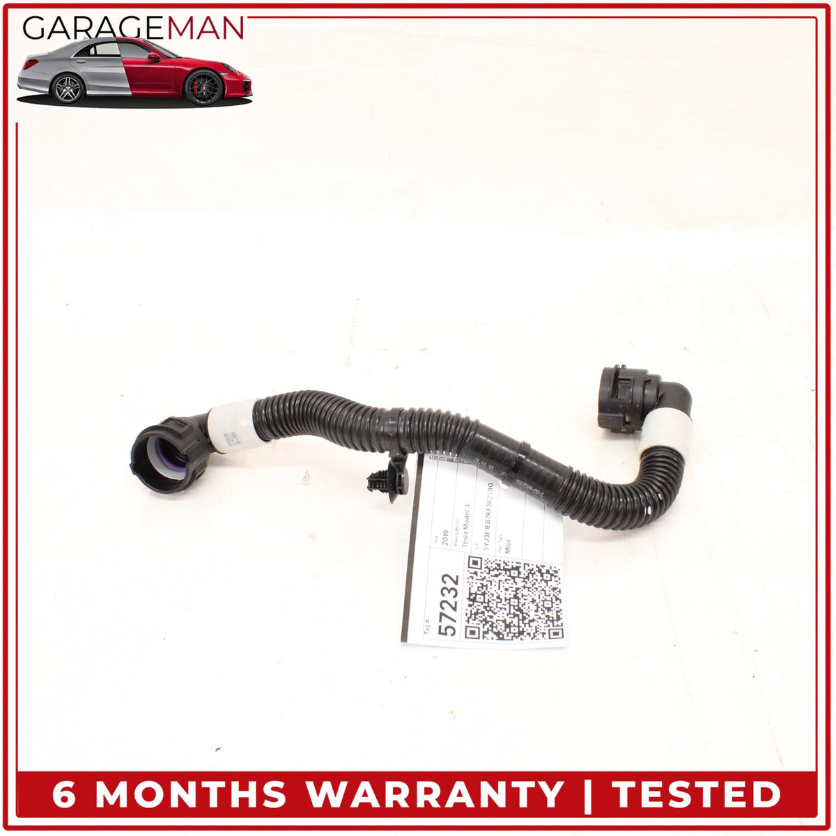 2017-2023 Tesla Model 3 Front Drive Unit Oil Cooler Outlet Hose Tube Pipe OEM
