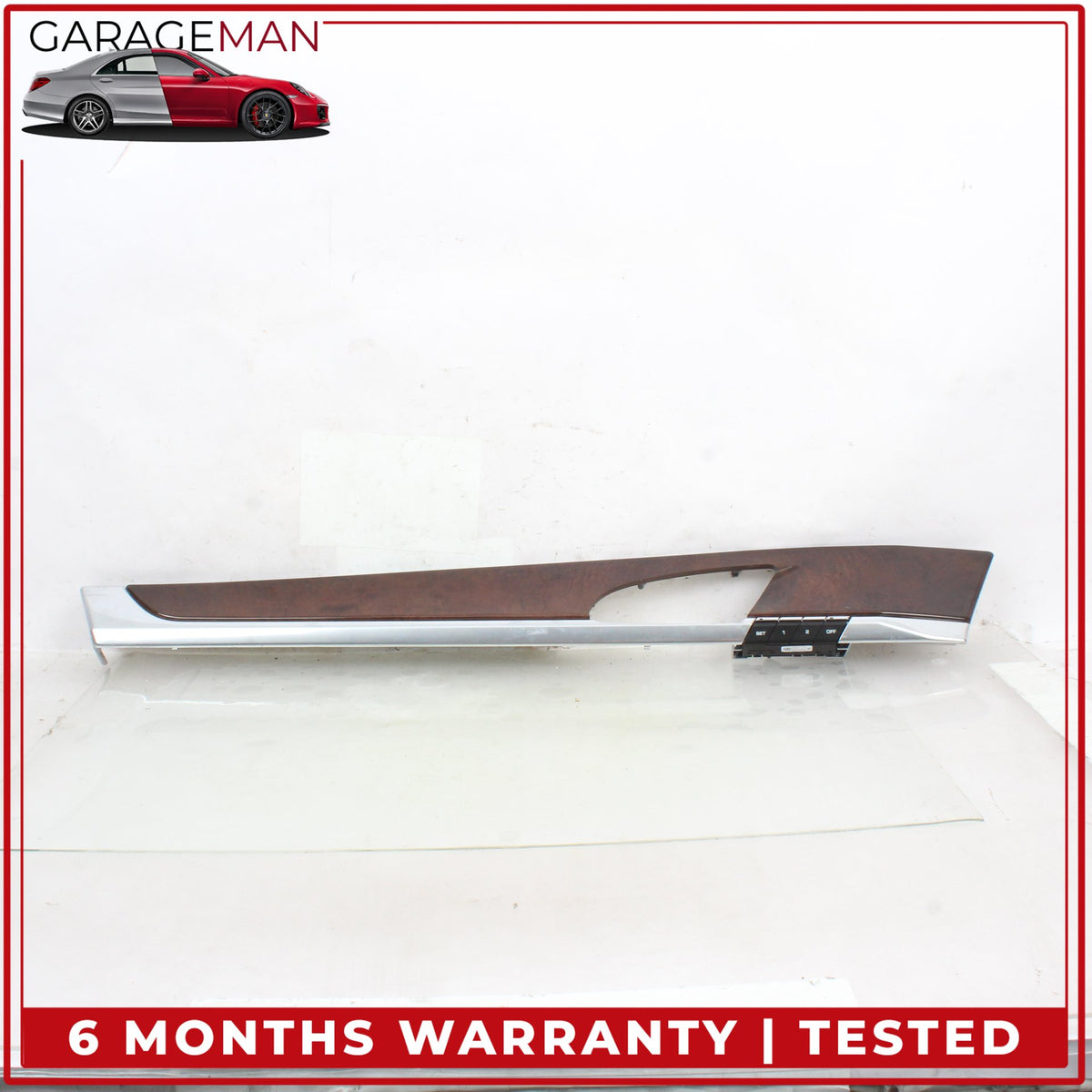 2010-2016 Porsche Panamera 970 Front and Rear Door Trim Cover Panel Wood Set OEM
