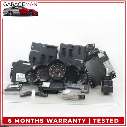 2017-2018 Porsche Cayenne 958 Speedometer Cluster w/ Control Modules Set OEM