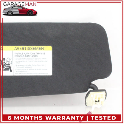 2011-2016 BMW 550i Front Right Passenger Side Sun Visor Sunvisor Black OEM