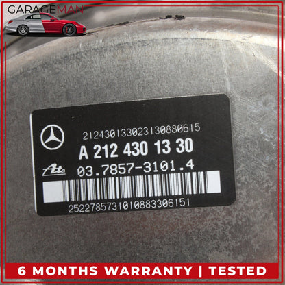 2014-2018 Mercedes-Benz CLS550 W218 Power Brake Booster Master Cylinder w/ Reservoir 2124301330