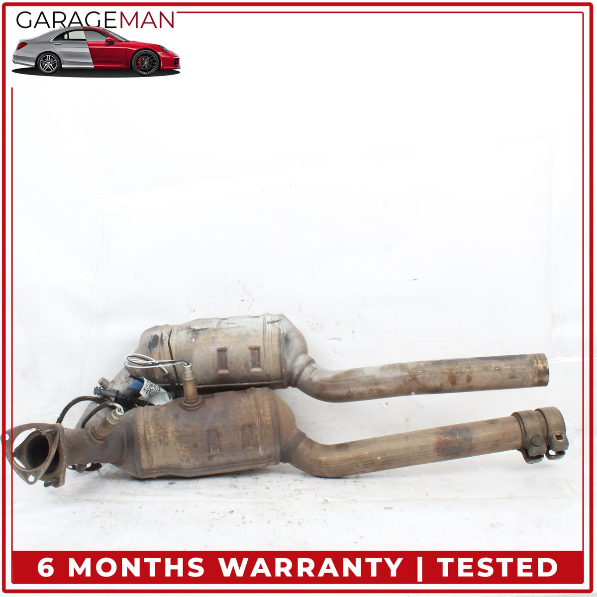 1999-2001 Porsche 911 Carrera 996 Left and Right Side Exhaust Downpipe Set OEM