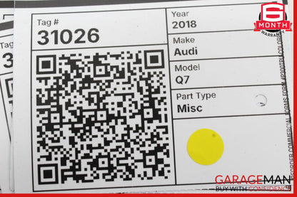2017-2024 Audi Q7 SUV Right Rear Door Lock Actuator 4G0839016D