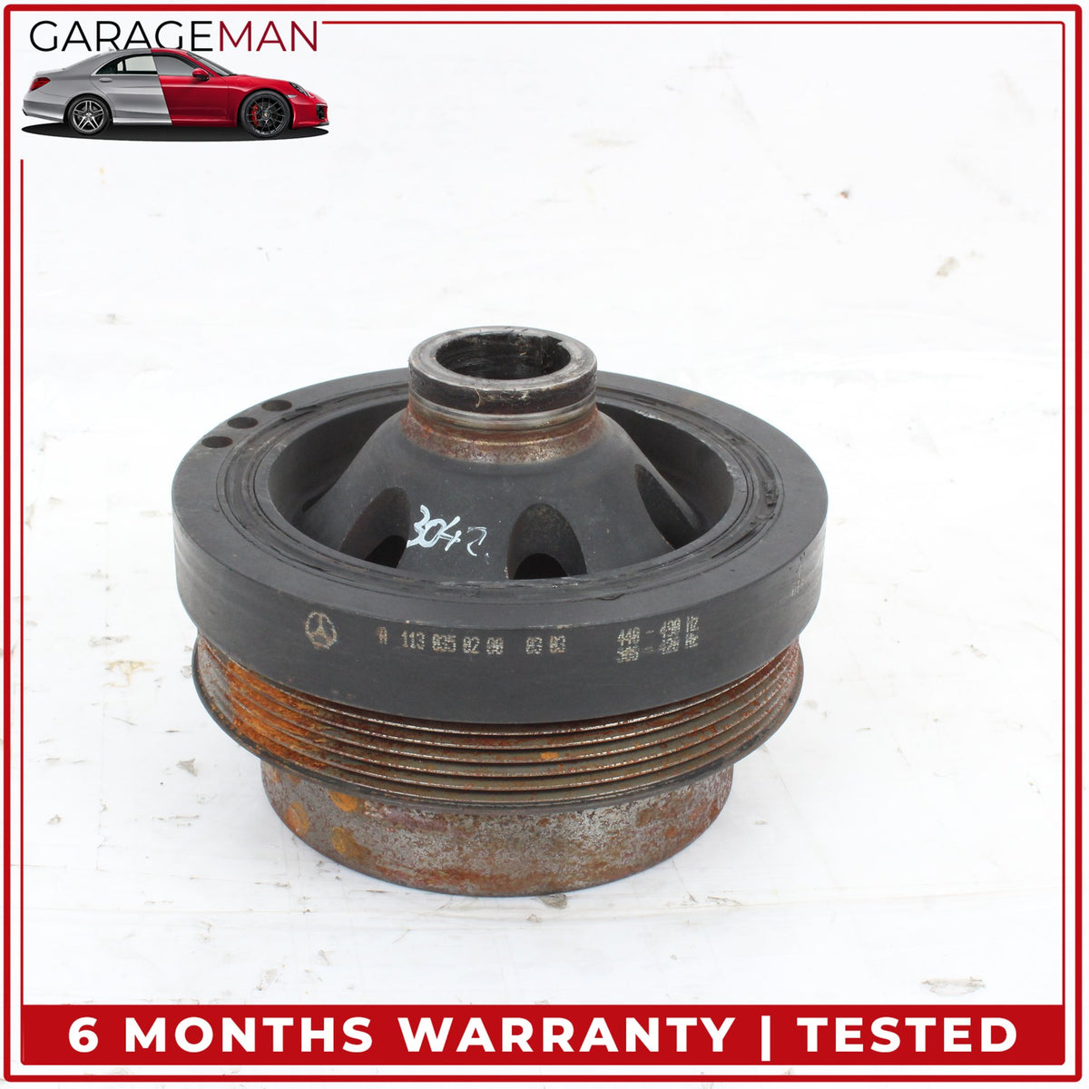 2003-2011 Mercedes W220 S55 AMG Engine Crankshaft Pulley Vibration Damper OEM