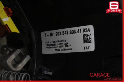2013-2016 Porsche Cayman 981 Front Left Steering Wheel Black 99134780341 OEM