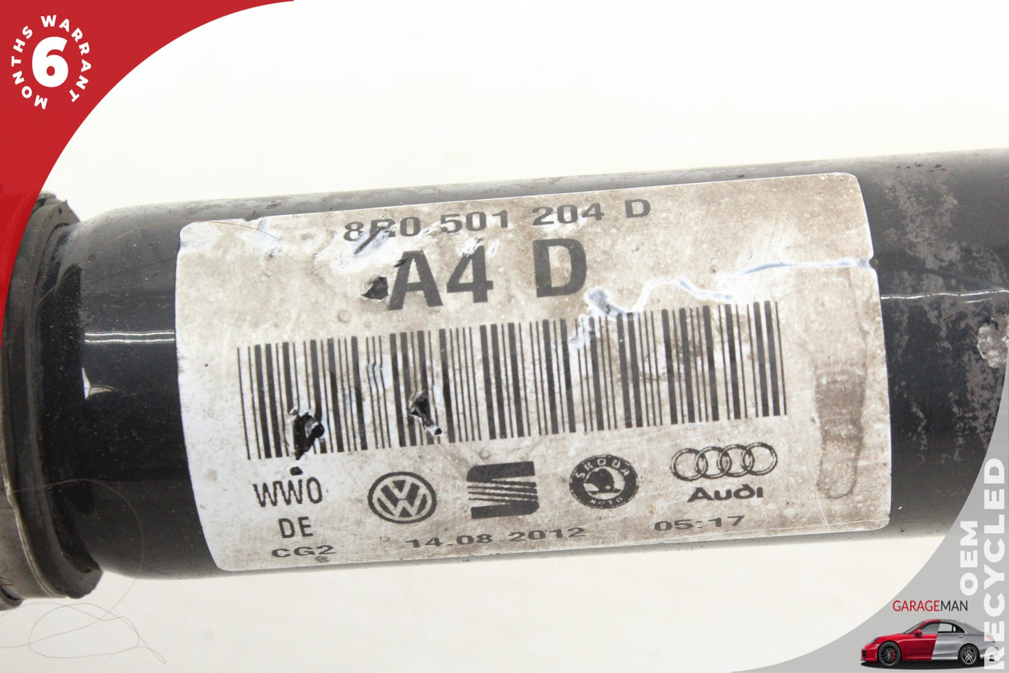 2011-2018 Audi A8 S8 S6 Rear Right Passenger Side CV Axle Shaft 8R0501204D OEM