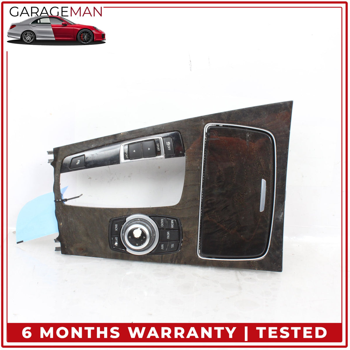 2009-2015 BMW 740i F01 Front Center Console Shifter Trim w/ Switches 9113863 OEM