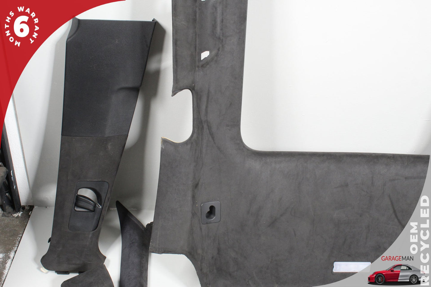 2011-2014 Porsche Cayenne 92A Headliner Pillar Trim Panel Cover Set Black 95855552402