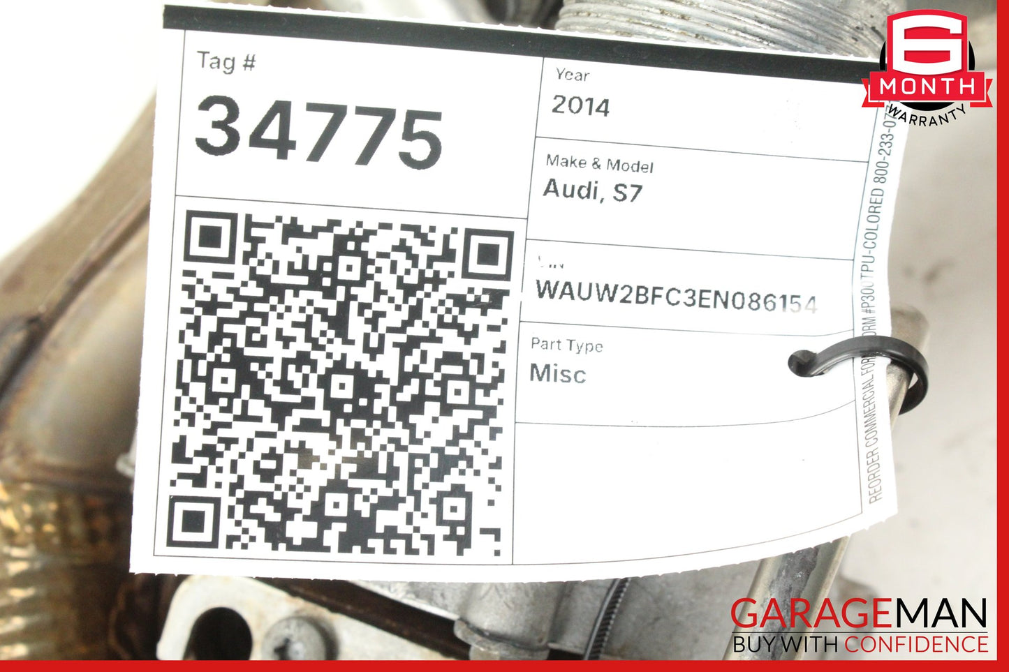 2013-2018 Audi S7 S6 A8 Quattro Left Side Turbocharger Manifold 079145703E OEM