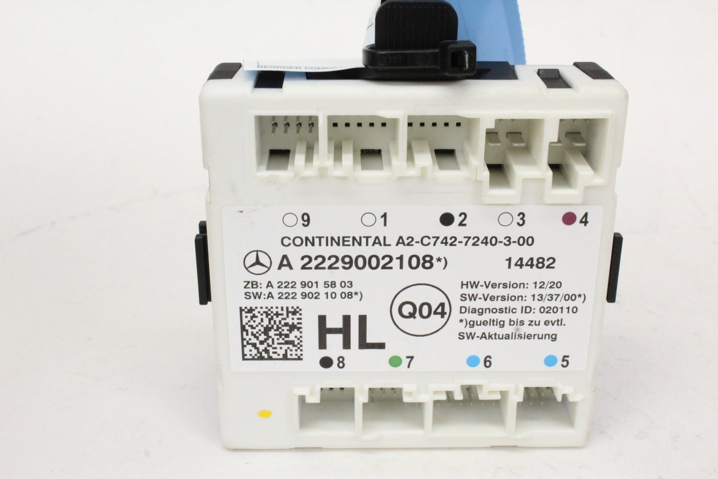 2015-2019 Mercedes-Benz C300 W205 Left Rear Door Control Module 2229002108