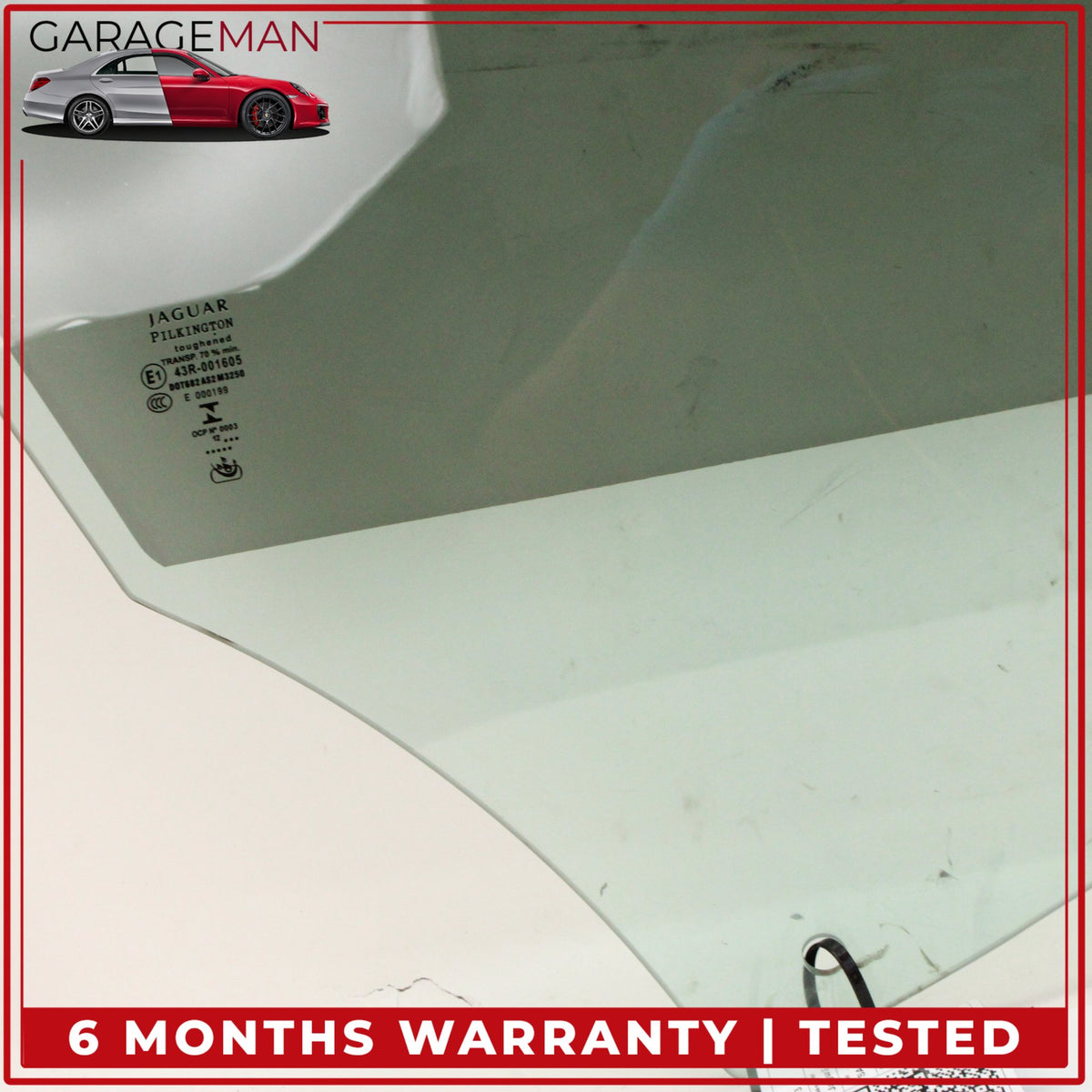 2009-2015 Jaguar X250 XF XFR XFR-S Front Right Side Door Window Glass OEM