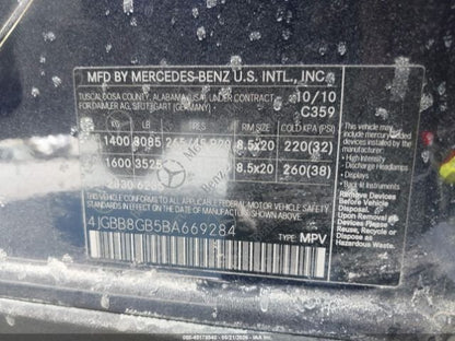 Parting Out- 2011 Mercedes-Benz ML350 W164 4Matic- 164