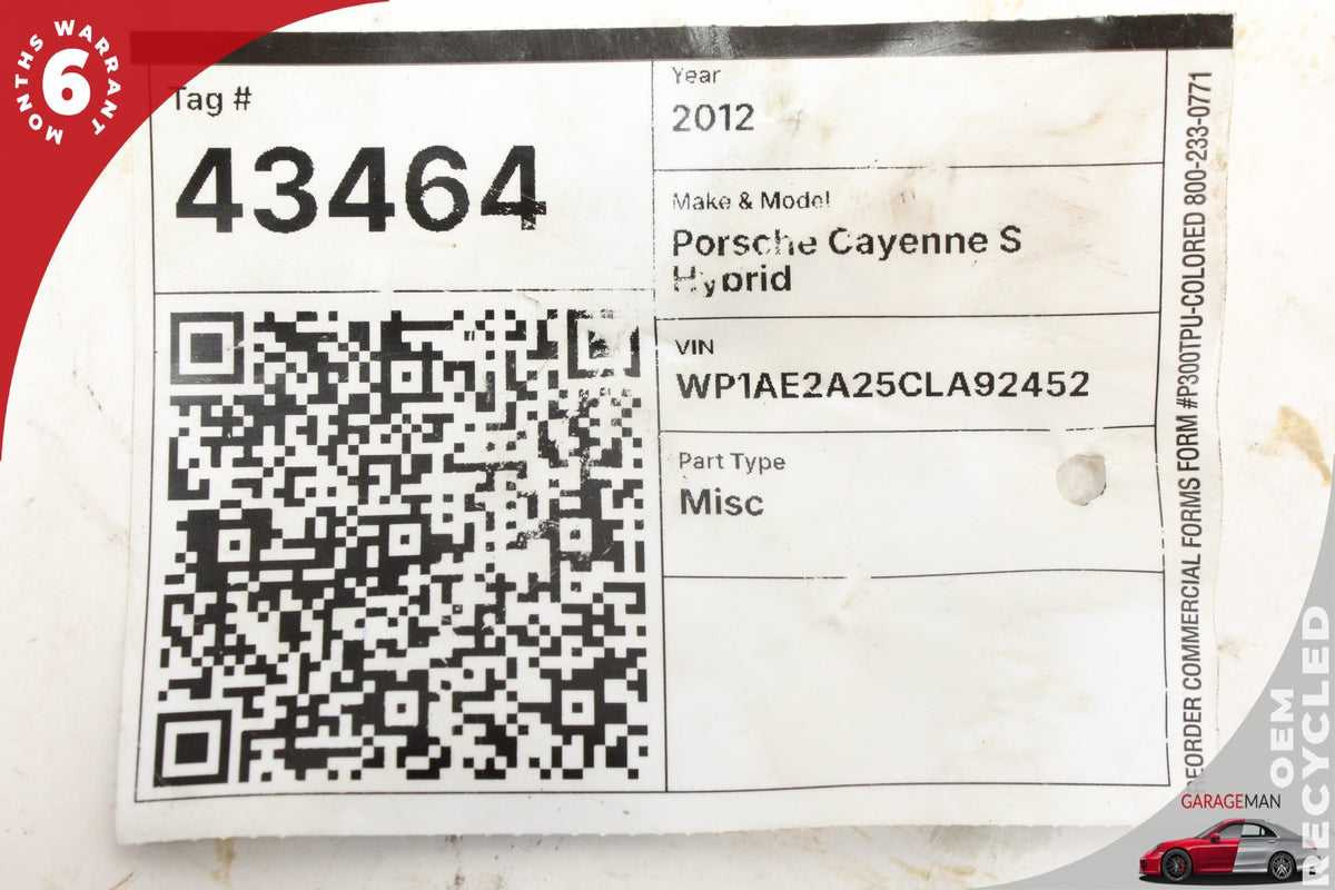 2011-2018 Porsche Cayenne 92A AWD 3.0L Left Exhaust Camshaft 06E109571D OEM