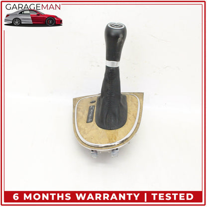 2007-2009 Mercedes W211 E350 Shift Shifter Knob Boot Cover Bezel Trim Wood OEM