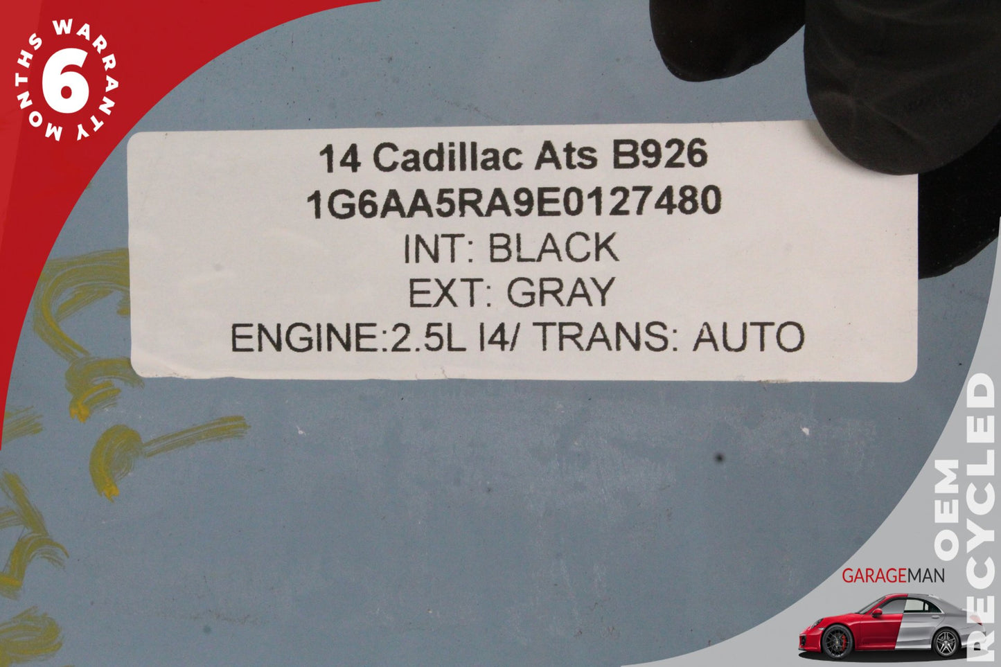 2013-2018 Cadillac ATS Rear Left Driver Side Door Window Glass 43R000004 OEM