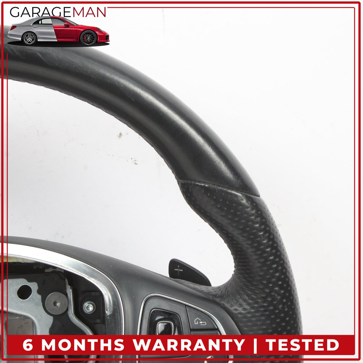 2015-2019 Mercedes W213 E300 Front Left Steering Wheel w/ Paddle Shifters OEM