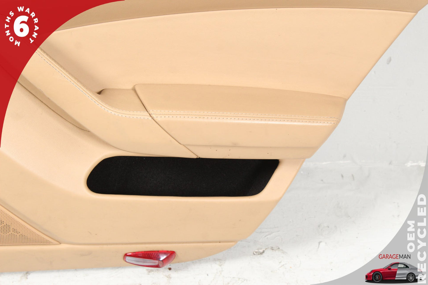 2010-2016 Porsche Panamera 970 Rear Right Side Door Trim Panel Beige OEM