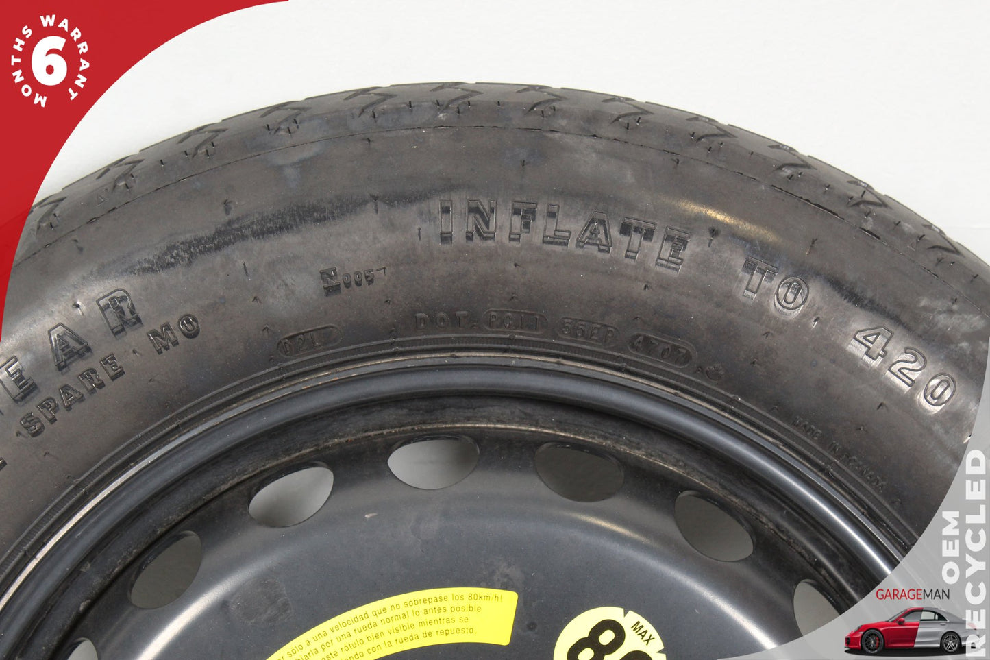 2007-2019 Mercedes X166 GL450 Emergency Spare Tire Wheel Donut Rim 1644000102