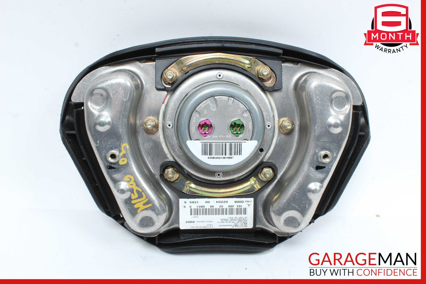 01-05 Mercedes W163 ML500 ML350 ML55 AMG Steering Wheel Airbag Air Bag Black OEM