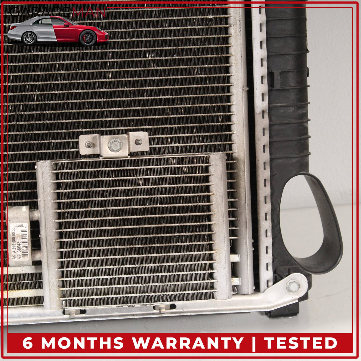 2003-2006 Mercedes R230 SL500 Engine Cooling Radiator AC A/C Condenser Assy OEM