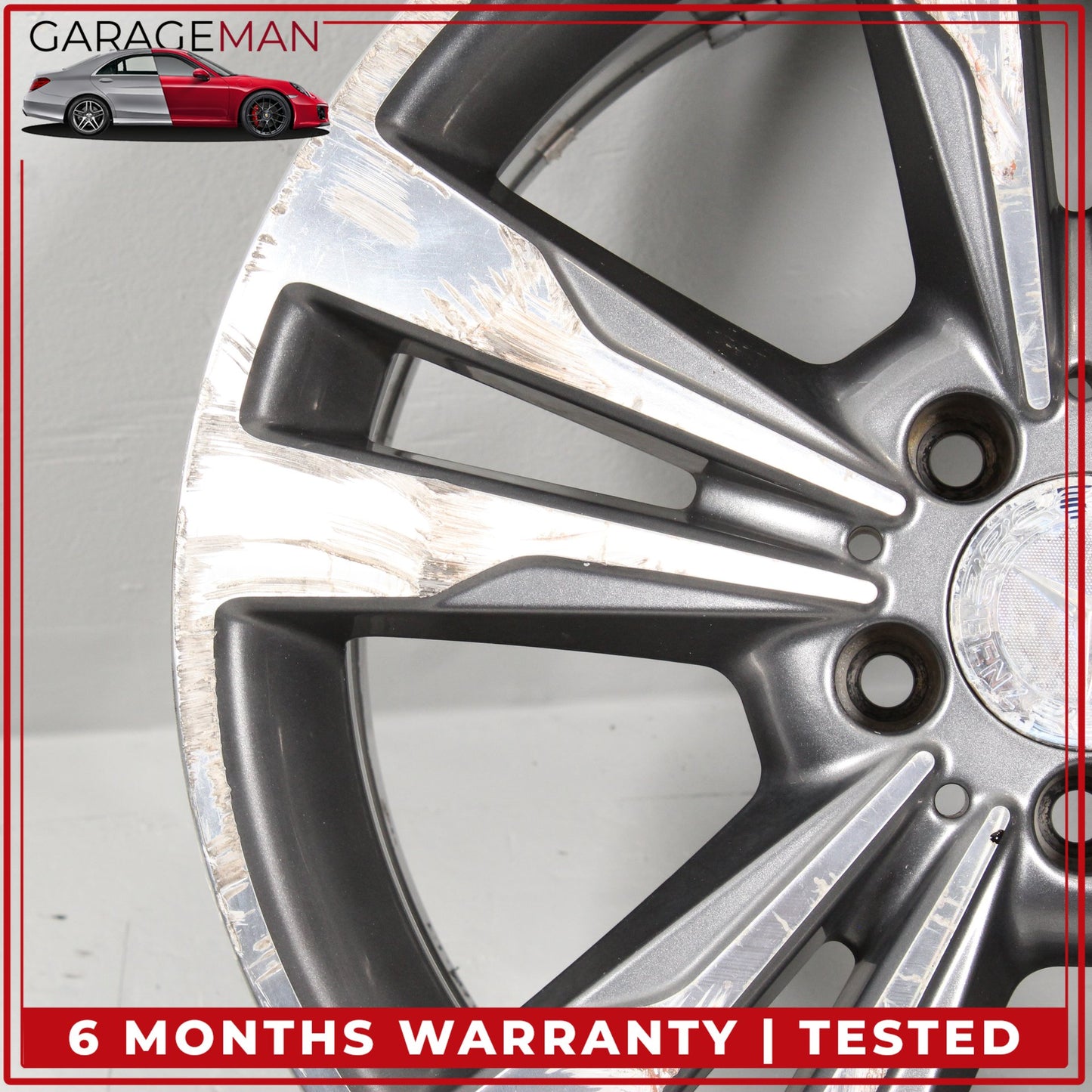 2014-2016 Mercedes W212 E350 Twin 5 Spoke Wheel Rim 8.5JX18H2ET48 2124015702 OEM