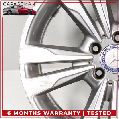 2014-2016 Mercedes W212 E350 Twin 5 Spoke Wheel Rim 8.5JX18H2ET48 2124015702 OEM