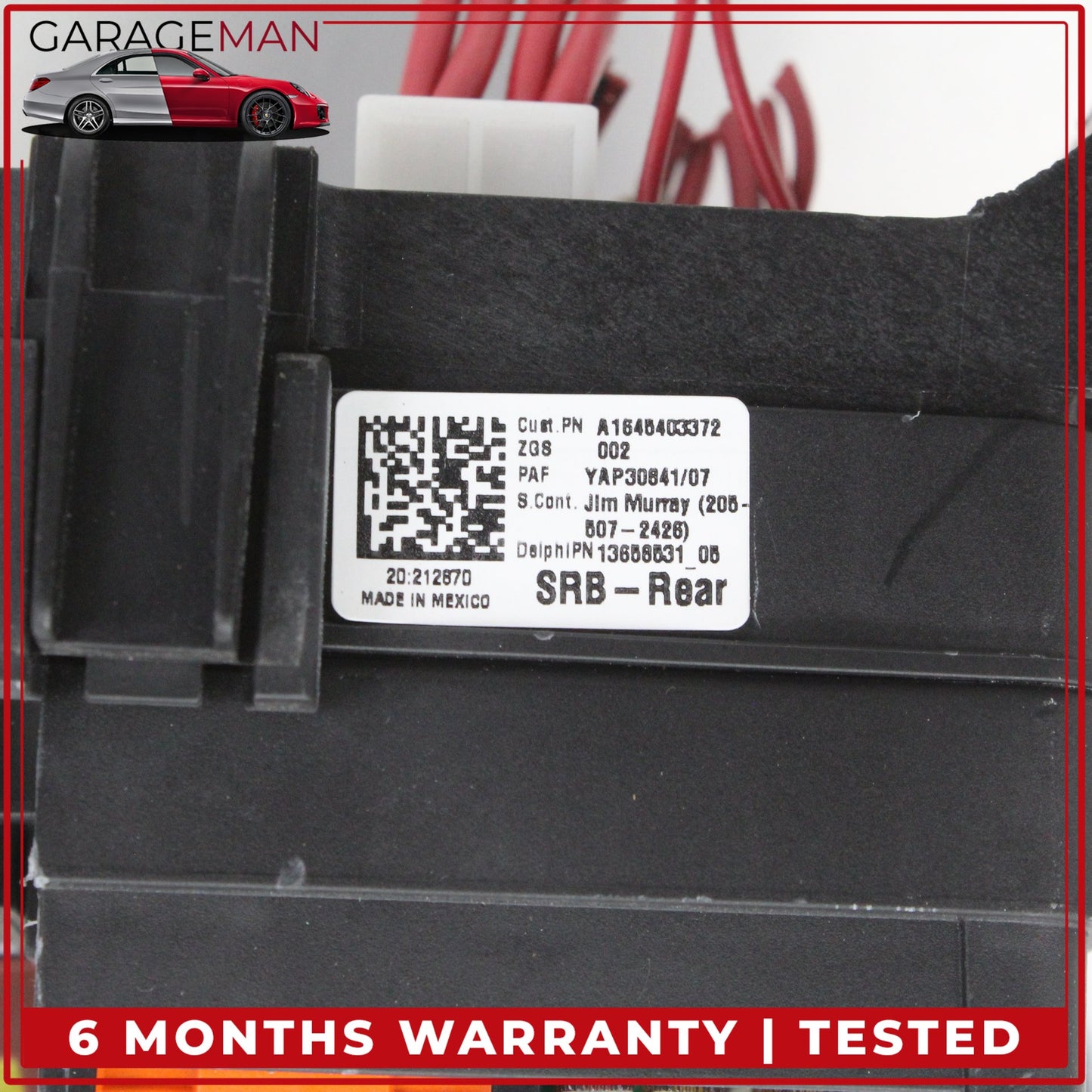 2006-2013 Mercedes W164 ML350 GL450 R350 Rear SAM Fuse Relay Box 1645403372 OEM