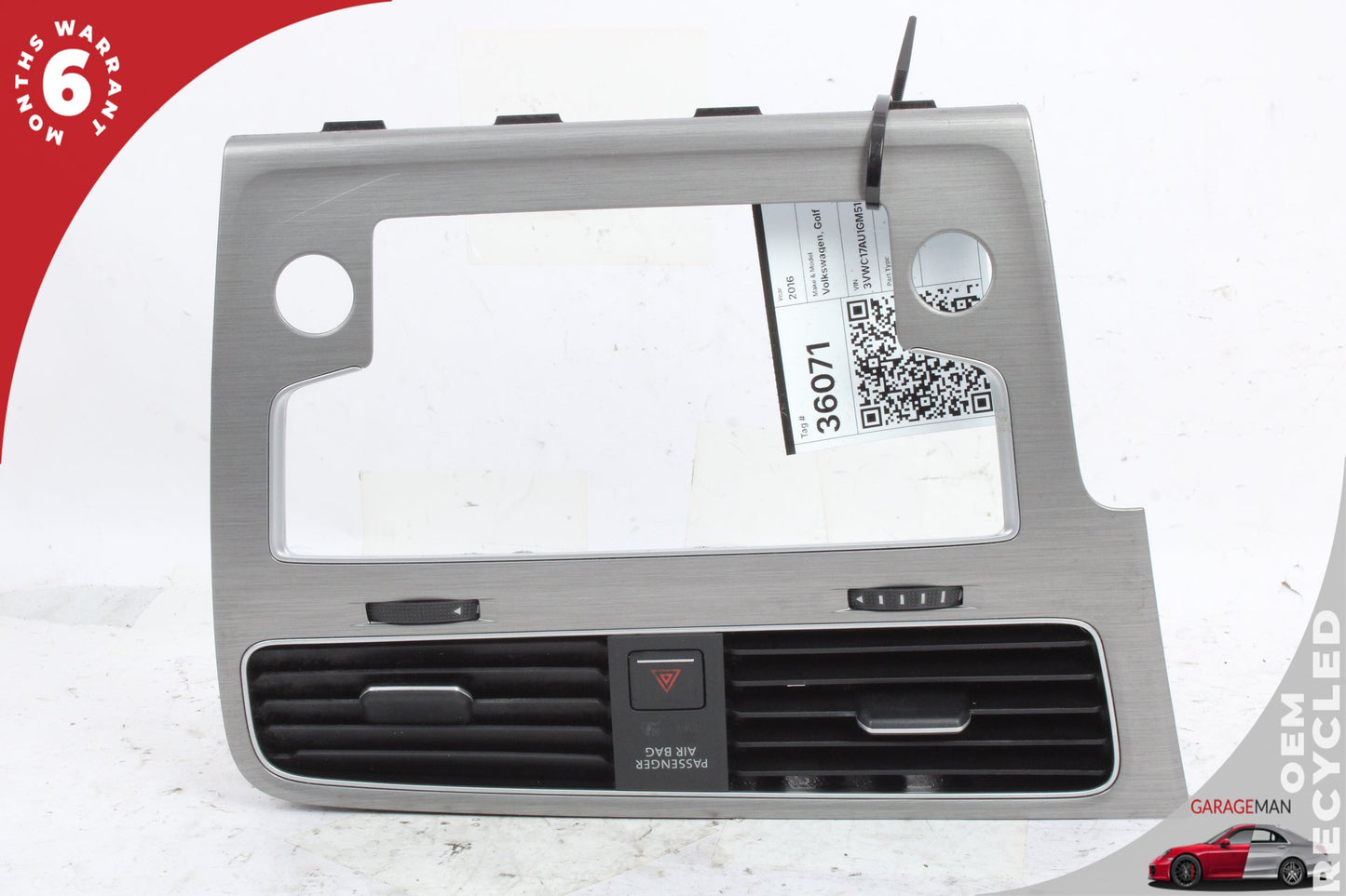 15-17 VW Golf MK7 Station Wagon Center Dashboard Trim 5GM819728