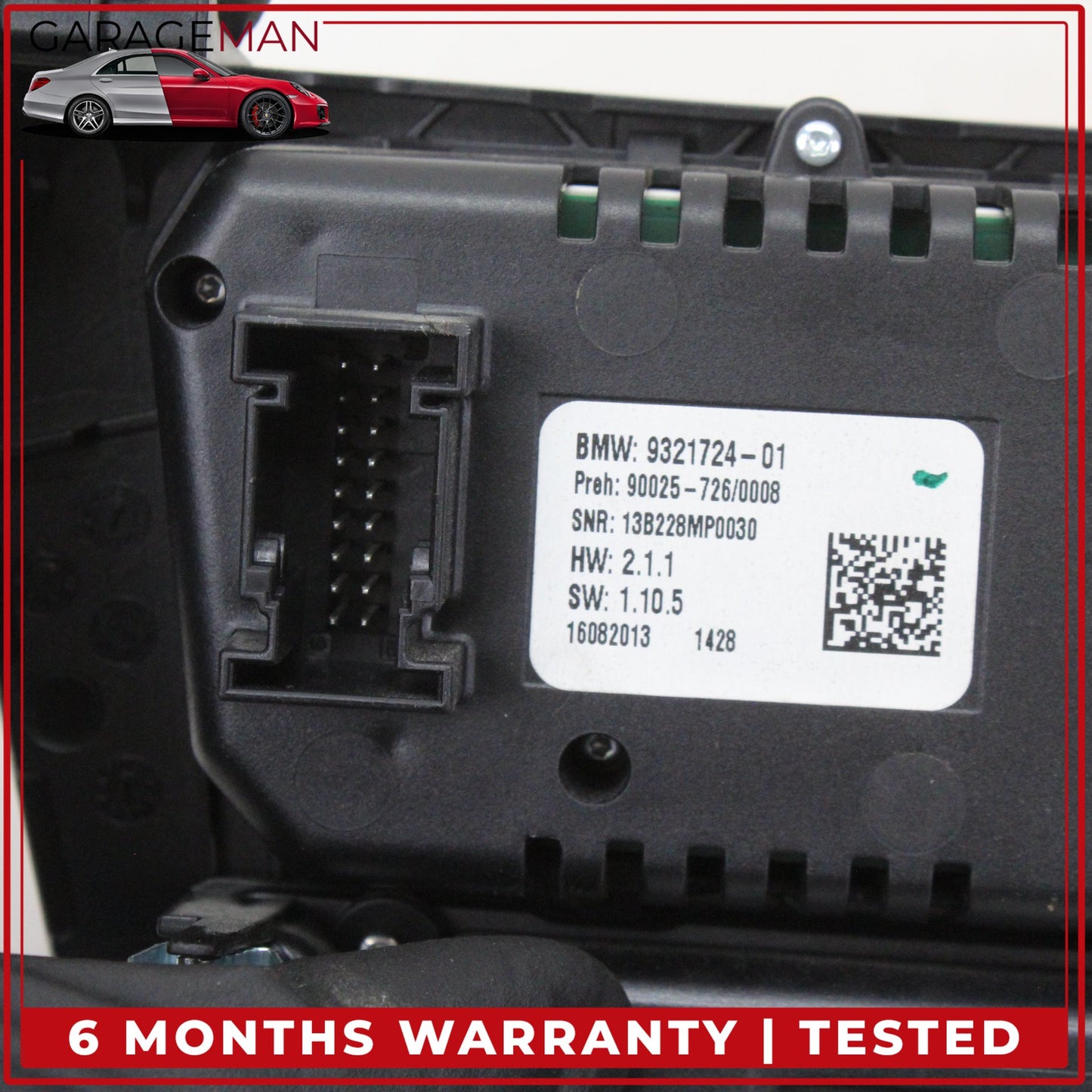 2014-2018 BMW X5 Front AC Climate Control Audio Radio Switch Panel 9321724 OEM