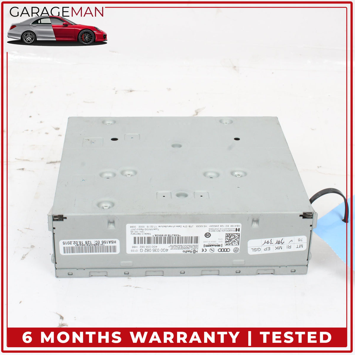 2007-2017 Audi Q7 S4 Q5 Q3 Audio Radio Receiver Harman Becker 4G0035082G OEM