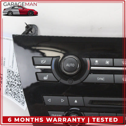 2014-2018 BMW X5 Front AC Climate Control Audio Radio Switch Panel 9321724 OEM