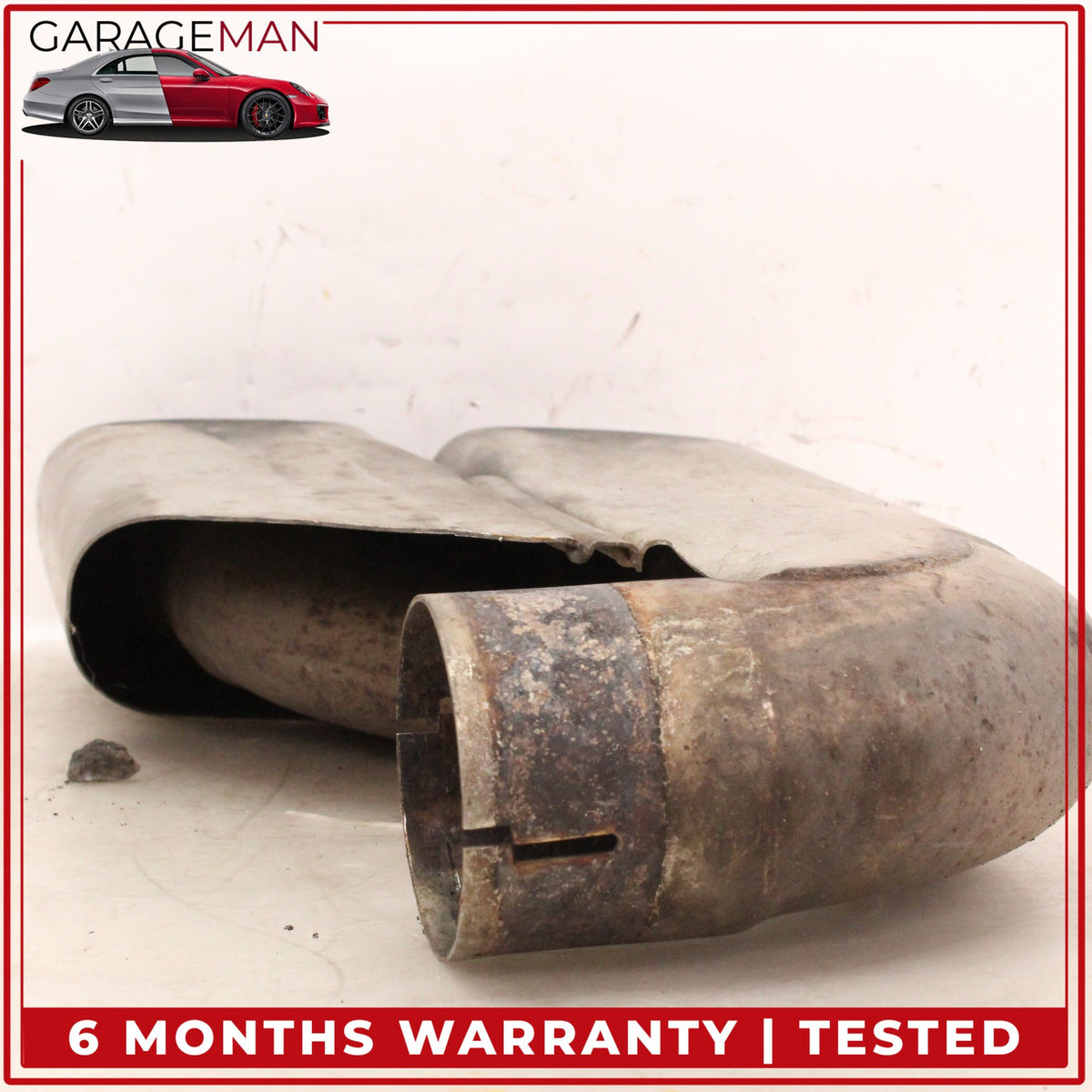 2003-2006 Porsche Cayenne 955 Turbo Exhaust Mufflers Muffler Tips Set OEM