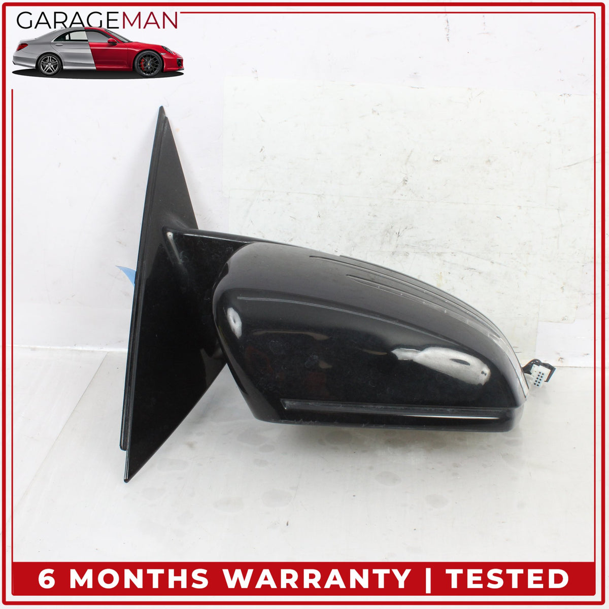 2010-2013 Mercedes W221 S550 Front Right Side Door Rear View Mirror Black OEM